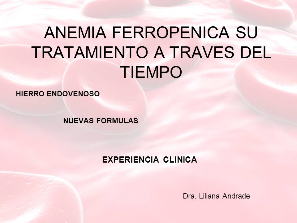 Anemia ferropenica pediatria grr